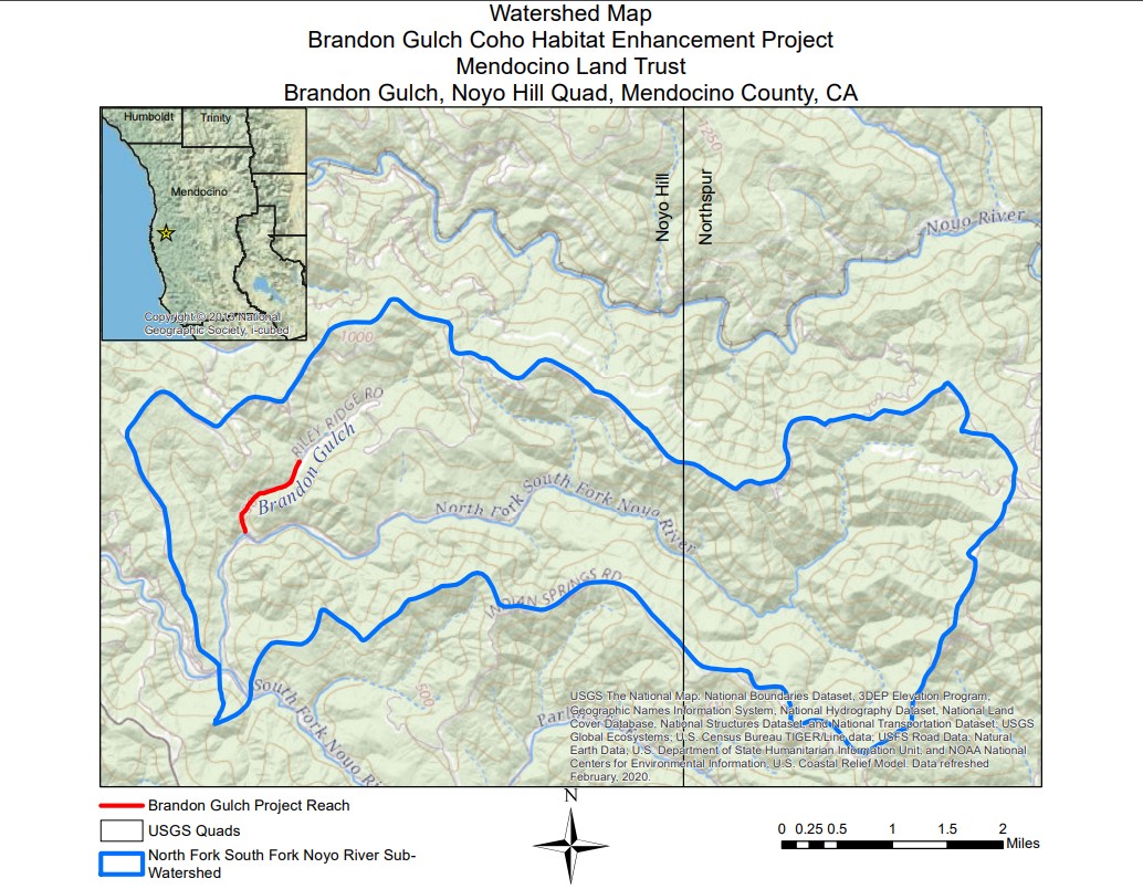 Brandon Gulch Map