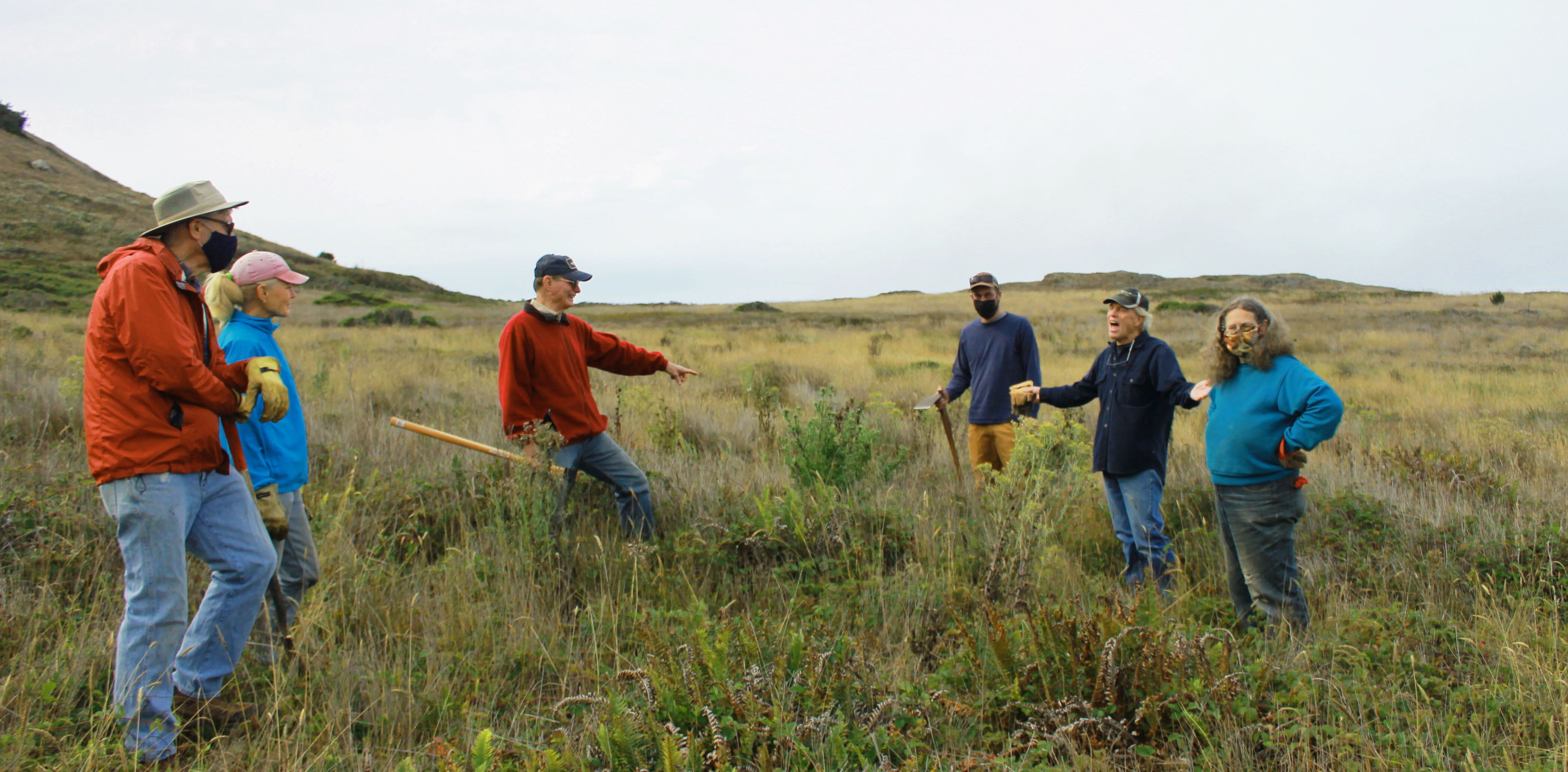 Volunteers at Navarro Point