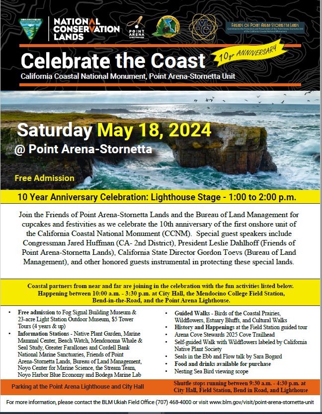 Poster for 2024 Celebrate the Coast