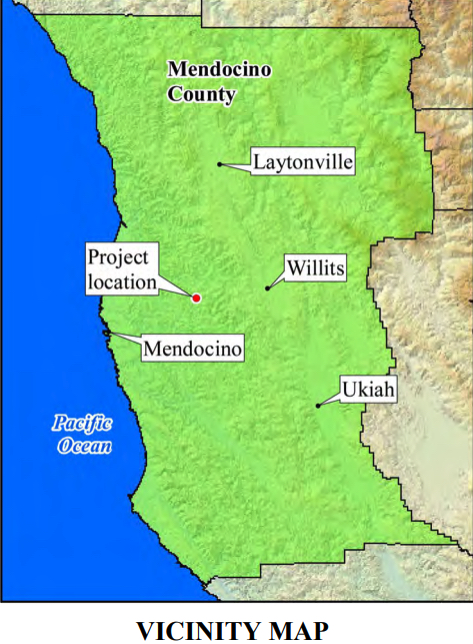 Chamberlain Creek Vicinity Map