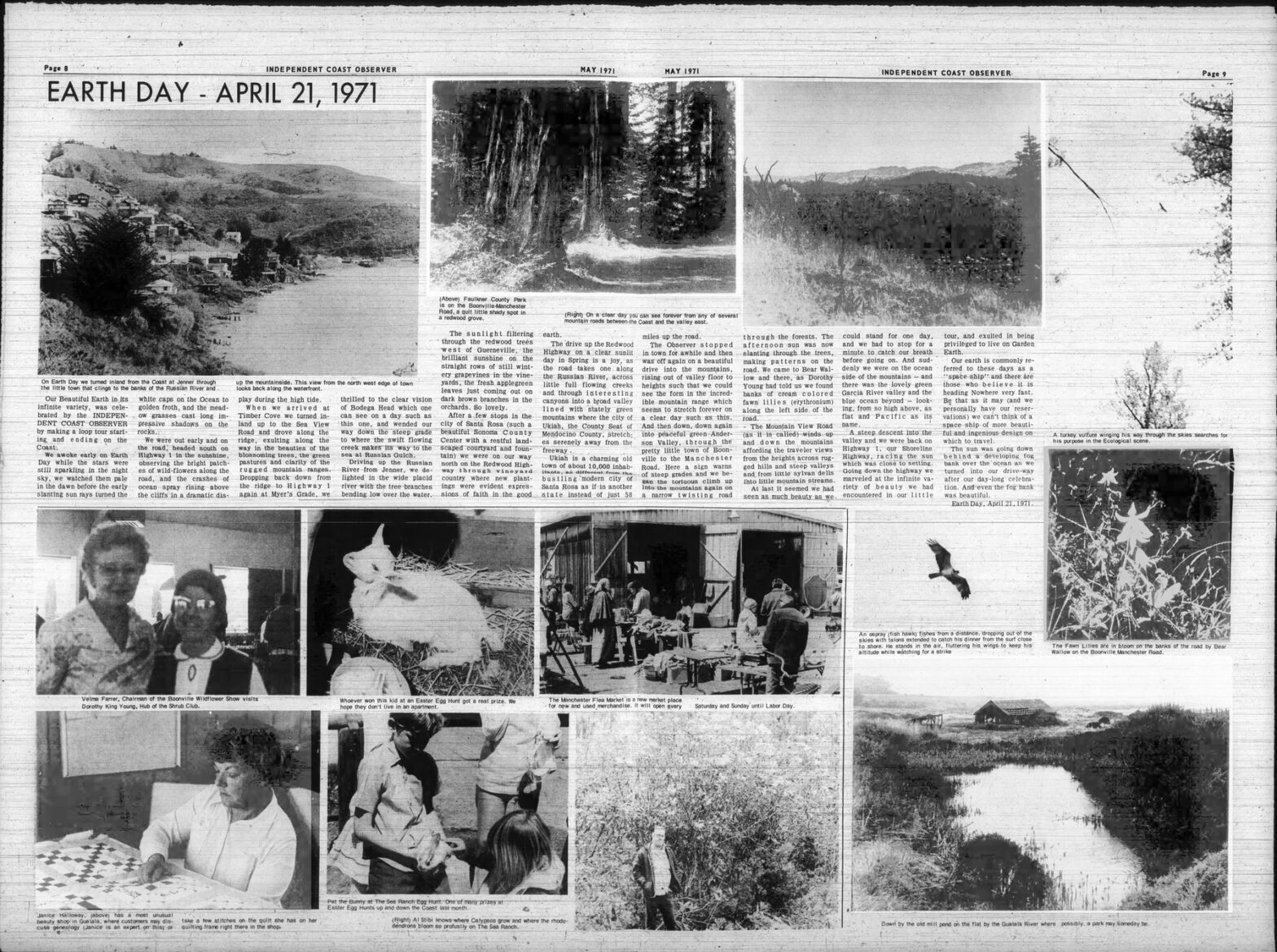 Earth Day 1971 from the Independent Coast Observer - used with permission and they retain all rights.